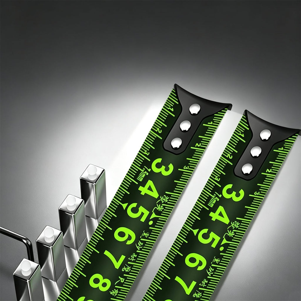 5m Self-locking Fluorescent Steel Tape Measure