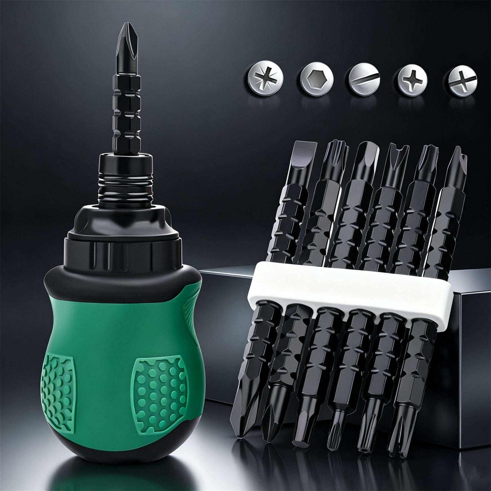 Telescopic Ratchet Screwdriver 13-Piece Special Bit Set